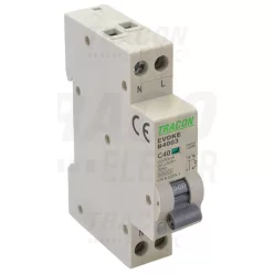   Kombinált védőkapcsoló, elektronikus, 2P, 1 modul, B kar. B40, 30mA, 6kA, AC,