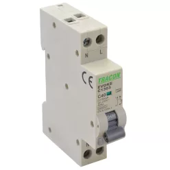   Kombinált védőkapcsoló, elektronikus, 2P, 1 modul, C kar. C13, 30mA, 6kA, AC,