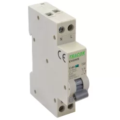 Kombinált védőkapcsoló, elektronikus, 2P, 1 modul, C20