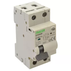   Kombinált védőkapcsoló elektromechanikus, 2P, 2 modul, B20