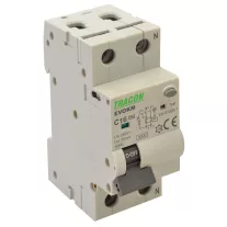   Kombinált védőkapcsoló elektromechanikus, 2P, 2 modul, B6