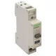 Moduláris nyomógomb, jelzőfénnyel 230V, 50Hz, 1NO+1NC, LED, Ith:16A, AC-14, Ie:6A