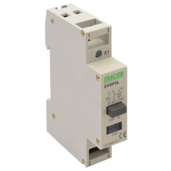   Moduláris nyomókapcsoló jelzőfénnyel sínre szerelhető 230V Fehér