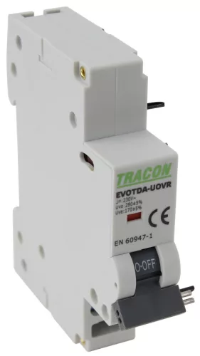 Feszültségcsökkenési-növekedési kioldó EVOTDA-hoz Un:230VAC, 50Hz, Udown:170VAC, Uup:270VAC