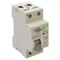 Áram-védőkapcsoló, 2 pólusú 80A, 30mA, 6kA, AC
