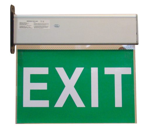 Élvilágítós LED kijáratjelző ragasztható piktogramokkal