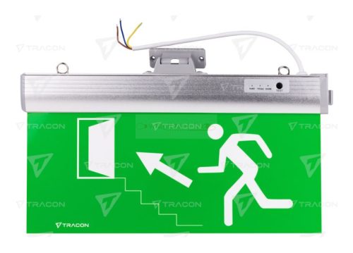 Led kijáratjelző lámpatest ragasztható piktogramokkal