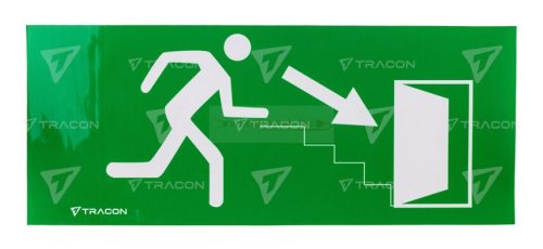 Led kijáratjelző lámpatest ragasztható piktogramokkal