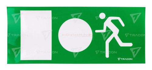 Led kijáratjelző lámpatest ragasztható piktogramokkal