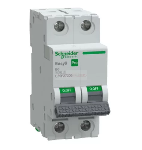 Schneider Easy9 Pro kismegszakító 2P B 6A 6kA