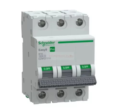 Schneider Easy9 Pro kismegszakító 3P B 16A 6kA