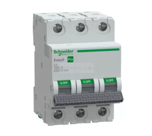 Schneider Easy9 Pro kismegszakító 3P C 4A 6kA