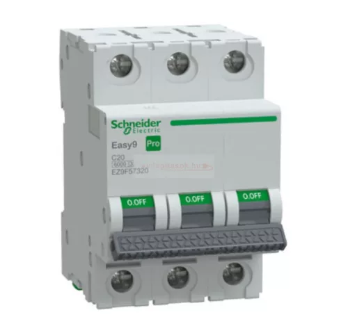 Schneider Easy9 Pro kismegszakító 3P C 20A 6kA