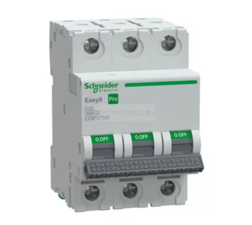 Schneider Easy9 Pro kismegszakító 3P C 25A 6kA