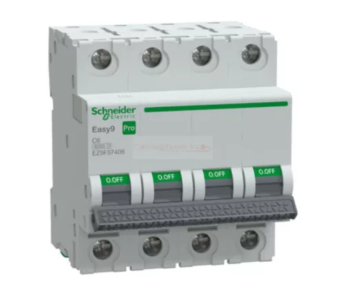 Schneider Easy9 Pro kismegszakító 4P C 6A 6kA