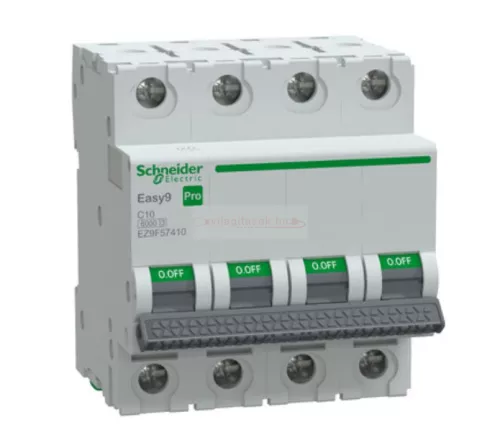Schneider Easy9 Pro kismegszakító 4P C 10A 6kA