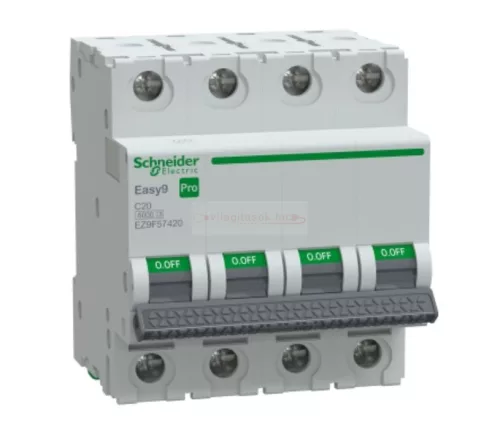 Schneider Easy9 Pro kismegszakító 4P C 20A 6kA