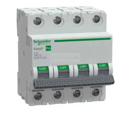 Schneider Easy9 Pro kismegszakító 4P C 25A 6kA