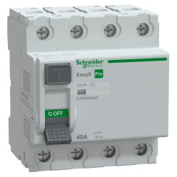   Schneider EASY9 PRO áram-védőkapcsoló, A osztály, 4P, 40A, 30mA