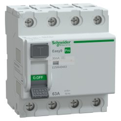   Schneider EASY9 PRO áram-védőkapcsoló, A osztály, 4P, 63A, 30mA