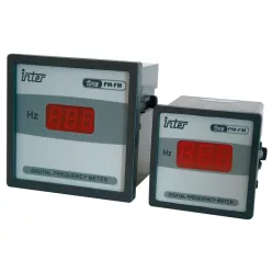 Digitális frekvencia mérő 72×72mm, 45-75Hz