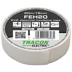 Szigetelőszalag, fehér 20m×18mm