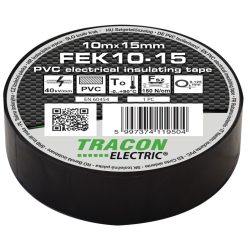 Szigetelőszalag, fekete 10m×15mm