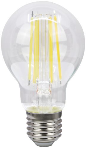 COG LED gömb fényforrás, átlátszó E27, 12W, 2700K