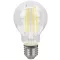 COG LED gömb fényforrás, átlátszó E27, 12W, 2700K