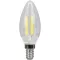 COG LED gyertya fényforrás, átlátszó E14, 4W, 4000K