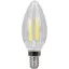 COG LED gyertya fényforrás, átlátszó E14, 4W, 4000K