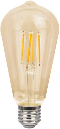 COG LED fényforrás, arany E27, 8W, 2500K