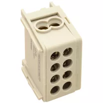   Főáramköri leágazó kapocs, sínre szerelhető, szürke 1×35+1×25mm2