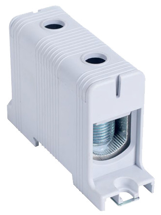 Főáramköri leágazó kapocs, sínre és felületre szerelhető, szürke 35-150mm2