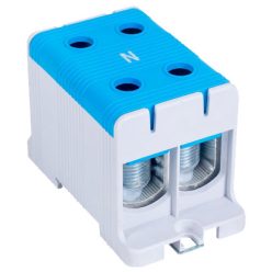   Főáramköri leágazó kapocs dupla, sínre és felületre szerelhető, kék 35-150mm2