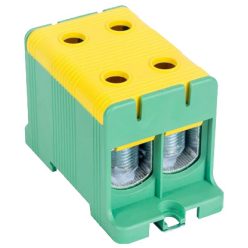  Főáramköri leágazó kapocs dupla, sínre és felületre szerelhető, zöld/sárga 35-150mm2