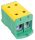Főáramköri leágazó kapocs dupla, felületre szerelhető, zöld/sárga 35-240mm2