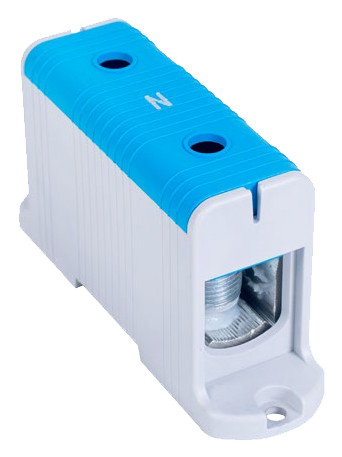 Főáramköri leágazó kapocs, sínre szerelhető, kék 6-50mm2