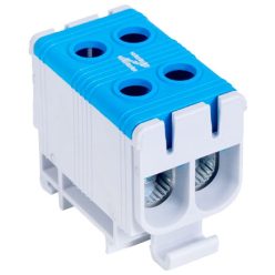   Főáramköri leágazó kapocs, sínre szerelhető, kék 6-50mm2