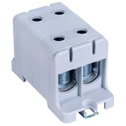   Főáramköri leágazó kapocs dupla, sínre és felületre szerelhető, szürke 16-95mm2