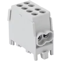   Főáramköri leágazó kapocs dupla, sínre szerelhető, szürke 2.5-25mm2