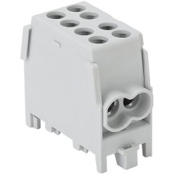   Főáramköri leágazó kapocs dupla, sínre szerelhető, szürke 2.5-25mm2