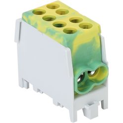   Főáramköri leágazó kapocs dupla, sínre szerelhető, zöld/sárga 2.5-25mm2