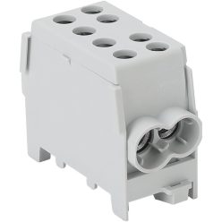   Főáramköri leágazó kapocs dupla, sínre szerelhető, szürke 6-35mm2