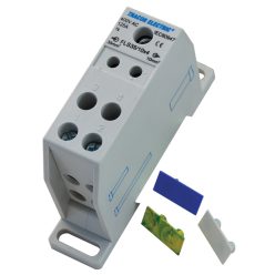   Fővezetéki leágazó sorkapocs, sínre szerelhető 1×35mm2 / 4×10mm2