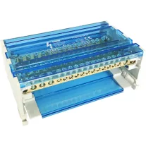   Moduláris elosztóblokk nyitható fedéllel 4×16(10) mm2 / 12×10(6) mm2