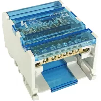   Moduláris elosztóblokk nyitható fedéllel 1×16(10) mm2 / 5×10(6) mm2