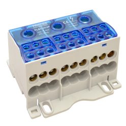   Fővezetéki leágazó sorkapocs nyitható fedéllel 3×1×50(35)mm2 / 3×6×16(10)mm2