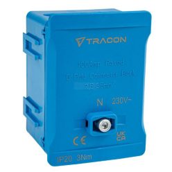 Fővezetéki sorozatkapocs, plombálható, kék