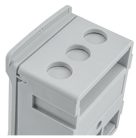 Fővezetéki sorozatkapocs, plombálható, szürke